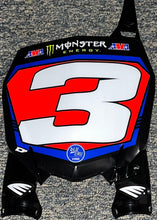 Load image into Gallery viewer, 2022 Eli Tomac #3 Yamaha Supercross Replica Front Number Plate - Red Plate