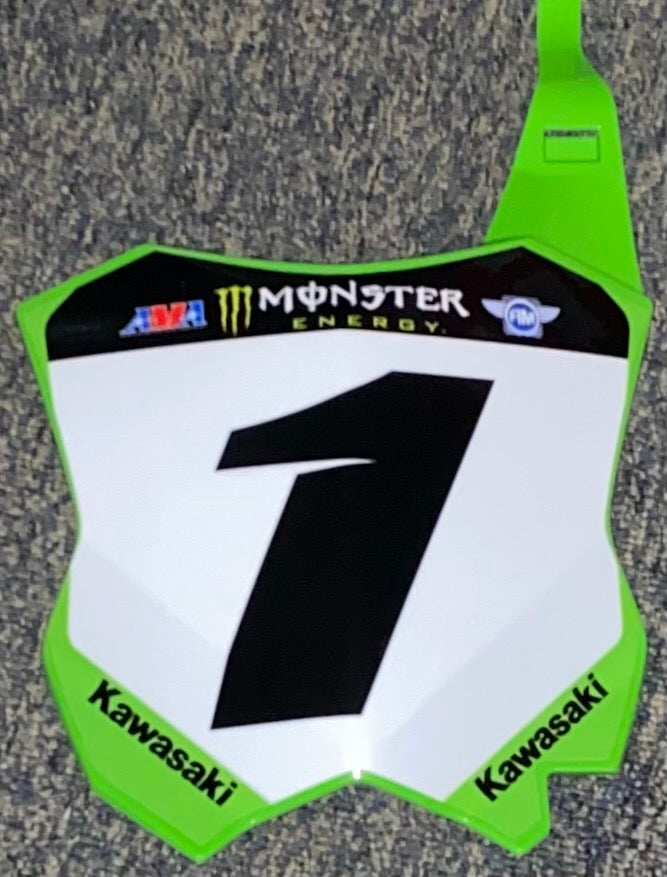 2021 Eli Tomac #1 Supercross Replica Front Number Plate