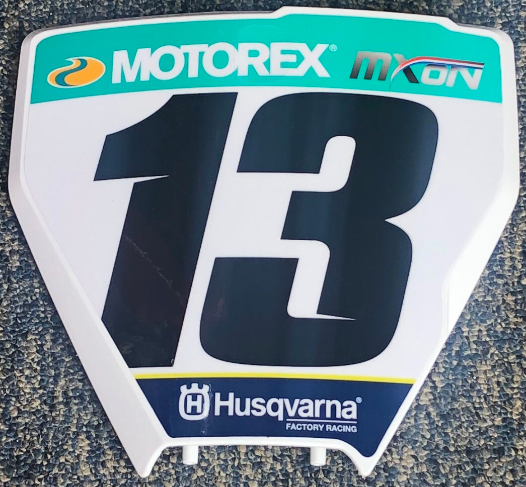 Jason Anderson #13 MXON USA Replica Front Number plate