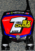 Load image into Gallery viewer, Eli Tomac 2022 SX Champion Replica Front Number Plate