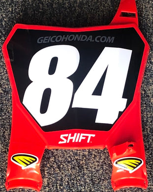 Jo Shimoda #84 Geico Honda Replica Front Number Plate