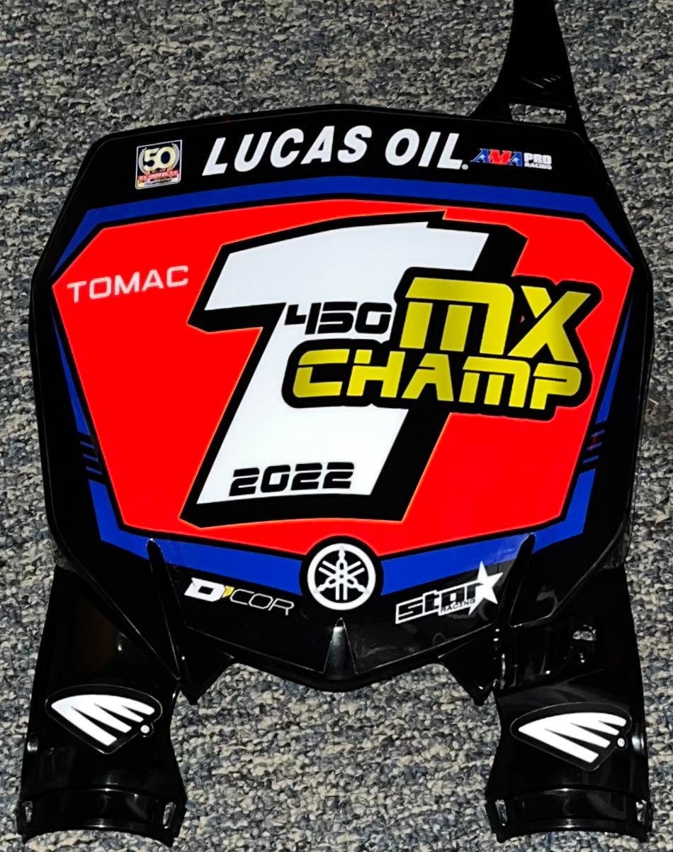 Eli Tomac 2022 MX Champion Replica Front Number Plate