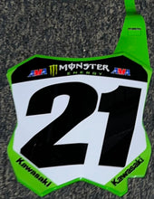 Load image into Gallery viewer, Jason Anderson #21 Kawasaki Replica Front Number Plate