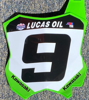 2021 Adam Cianciarulo # 9 Lucas Oil Pro Motocross Replica Front Number Plate