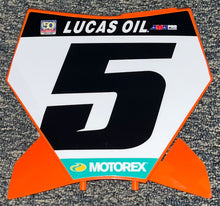 Load image into Gallery viewer, 2023 Ryan Dungey #5 KTM Replica Full Size Front Number Plate