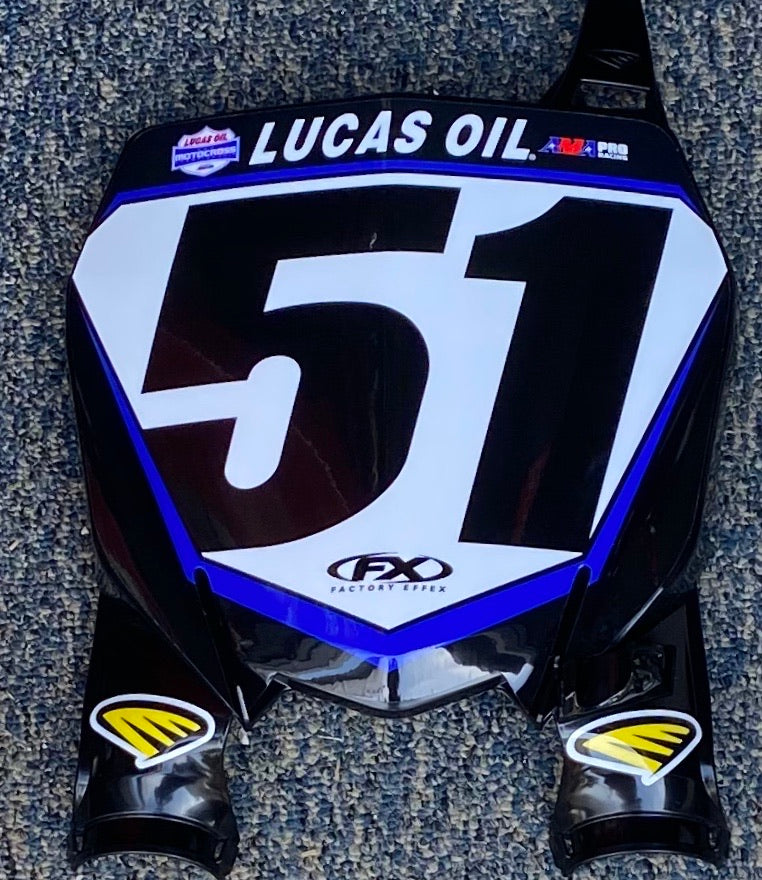 Justin Barcia #51 Lucas Oil AMA Replica Front Number Plate - 2019