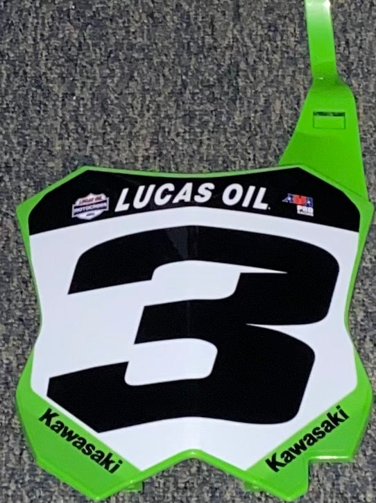 2021 Eli Tomac #3 Lucas Oil Pro Motocross Replica Front Number Plate