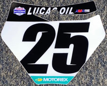 Load image into Gallery viewer, Marvin Musquin #25 KTM Lucas Oil Pro Motocross Replica Front Number Plate Decal Only