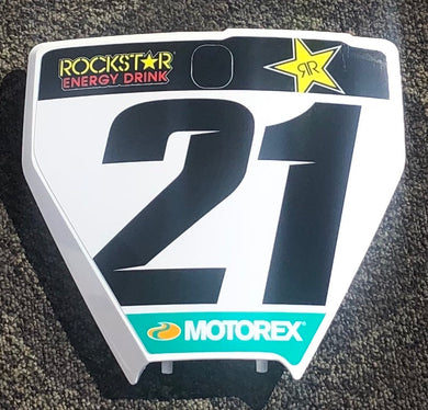 Jason Anderson #21 Husqvarna Replica Front Number Plate