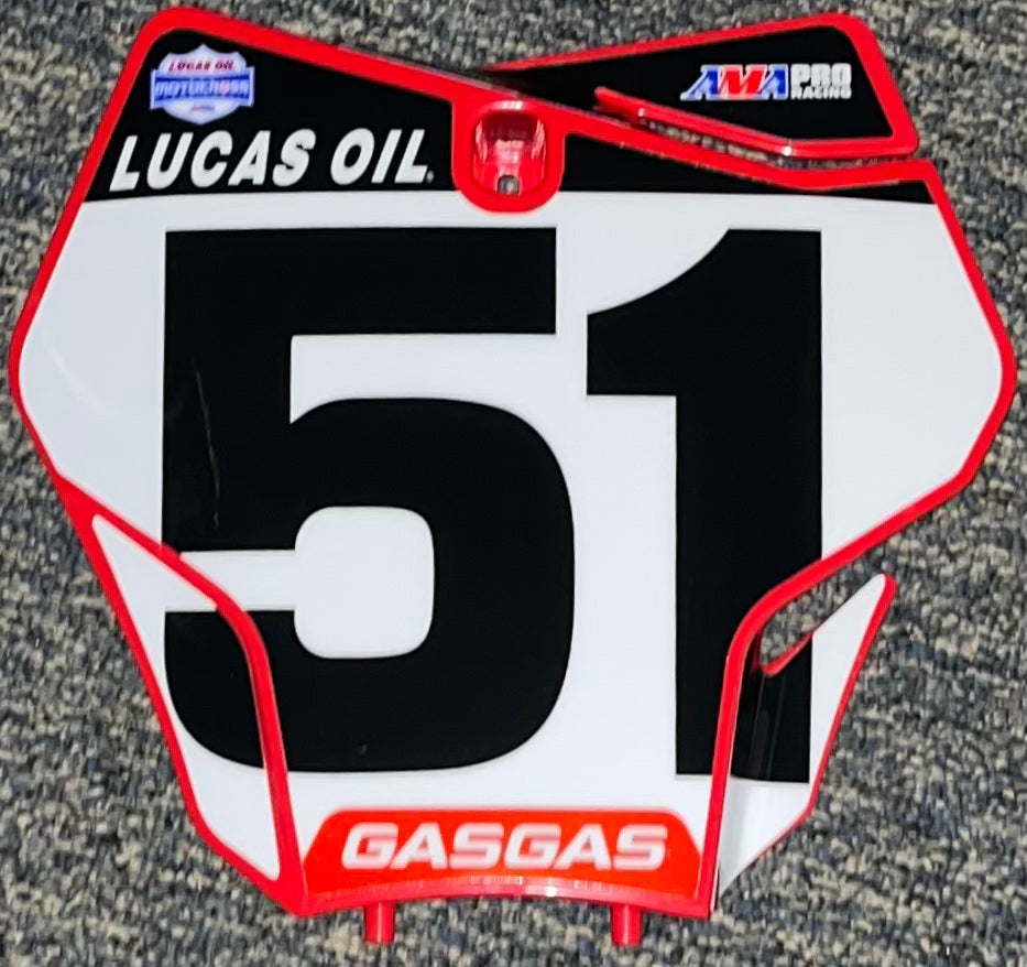 Justin Barcia #51 GasGas MX Replica Front Number Plate