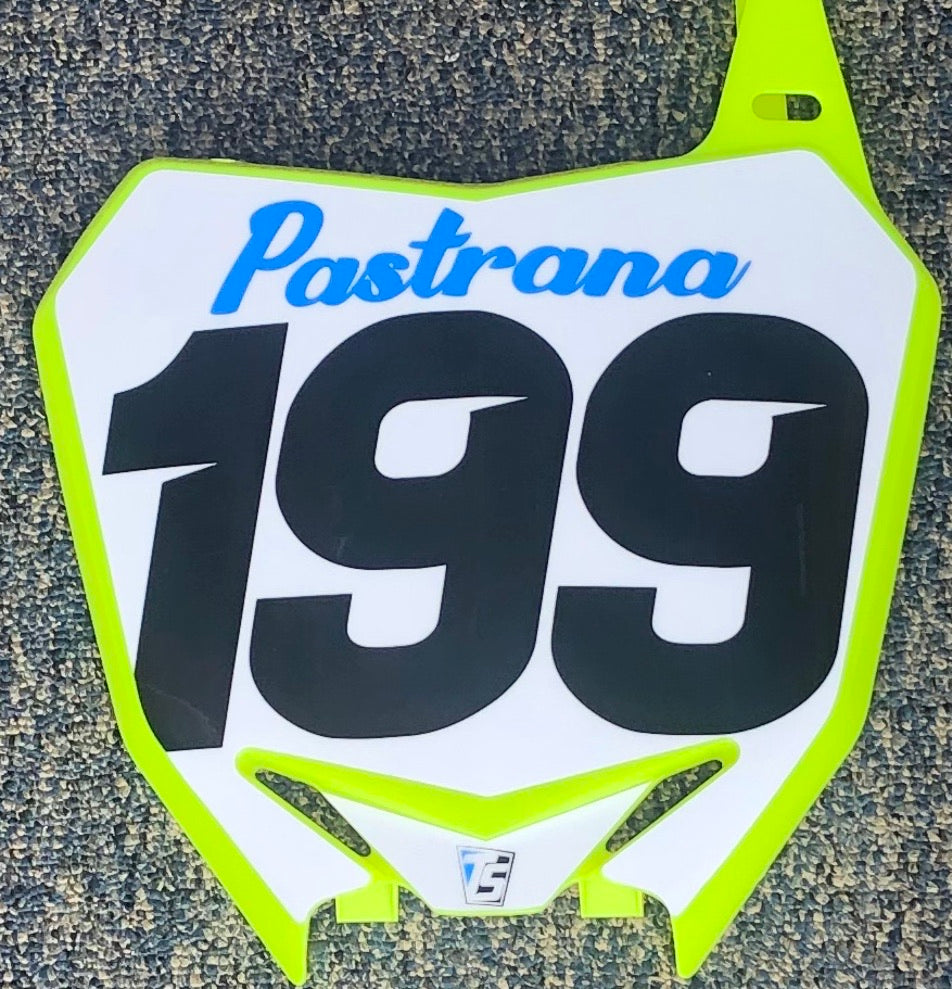 Travis Pastrana #199 RBSR Replica Front Number Plate