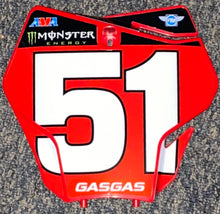 Load image into Gallery viewer, Justin Barcia #51 GasGas Replica Front Number Plate - Red Plate