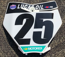 Load image into Gallery viewer, Marvin Musquin #25 KTM Lucas Oil Pro Motocross Replica Front Number Plate