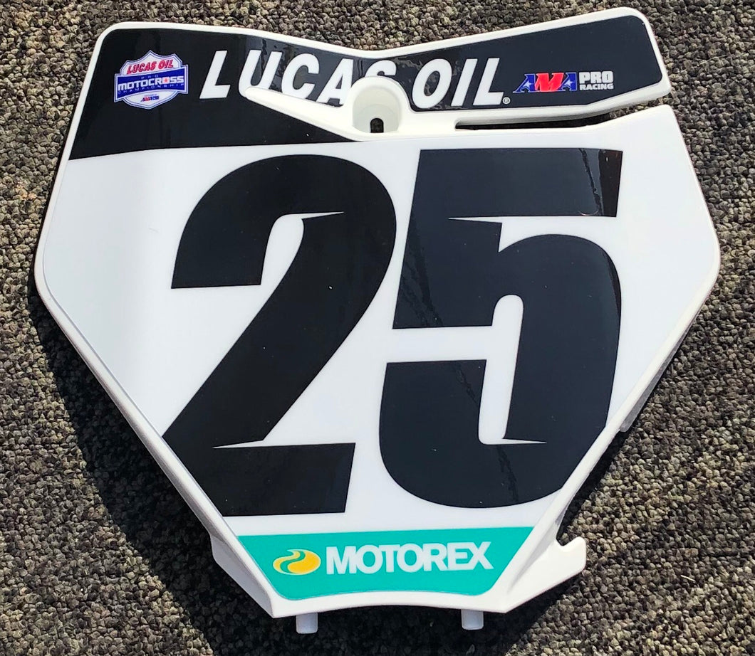 Marvin Musquin #25 KTM Lucas Oil Pro Motocross Replica Front Number Plate