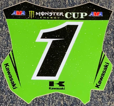 Eli Tomac #1 MEC Replica Front Number Plate Decal Only