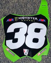 Load image into Gallery viewer, Austin Forkner #38 Pro Circuit Kawasaki Replica Front Number Plate