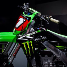 Load image into Gallery viewer, Ryan Villopoto #1 Kawasaki Replica Front Number plate - Red Plate