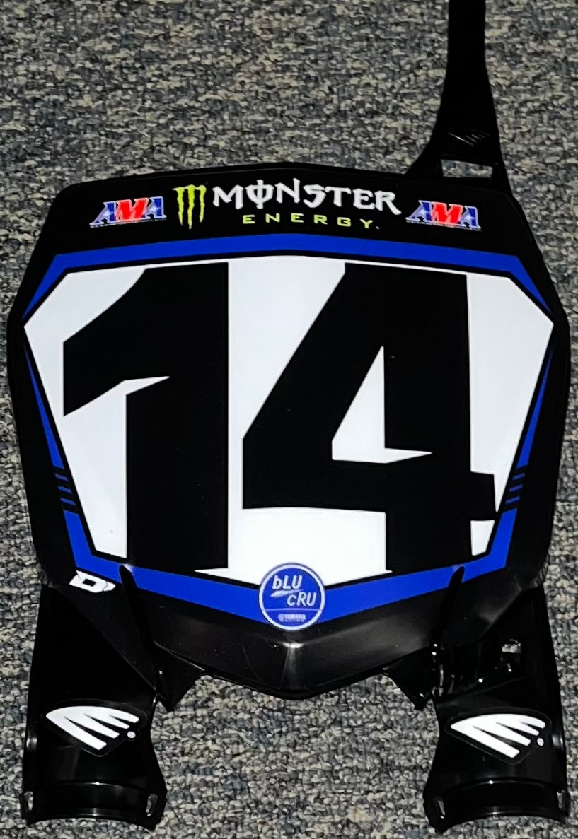 2022 Dylan Ferrandis #14 Star Racing Yamaha Supercross Replica Front Number Plate