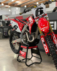 Jeremy Martin #6 Geico Honda Supercross Replica Front Number plate