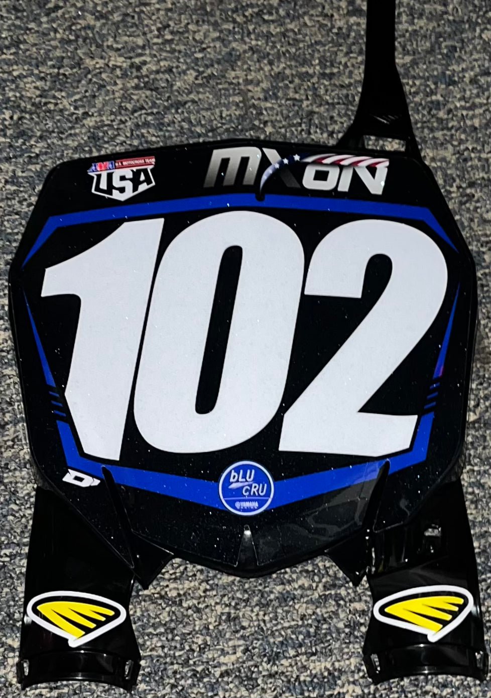 Justin Cooper #102 MXON Replica Front Number Plate - Team USA