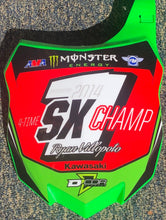 Load image into Gallery viewer, Ryan Villopoto 2014 SX Champ Replica Front Number plate