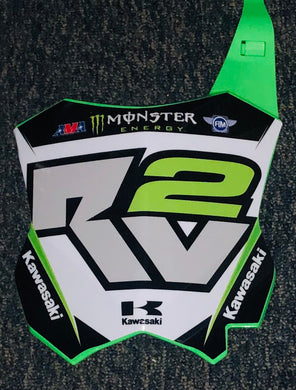 Ryan Villopoto RV2 Kawasaki Replica Front Number plate