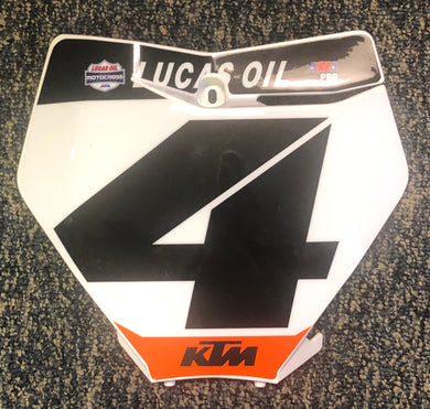 Blake Baggett #4 KTM Replica Front Number plate