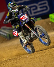 Load image into Gallery viewer, Eli Tomac #3 Yamaha Replica Front Number Plate Decal Only - RED PLATE
