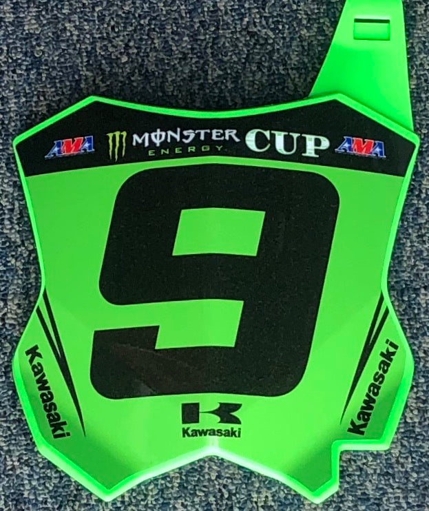 Adam Cianciarulo #9 MEC Replica Front Number Plate - Alternate