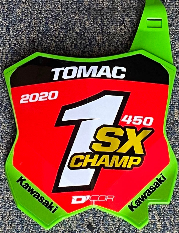 Eli Tomac 2020 SX Champion Replica Front Number Plate