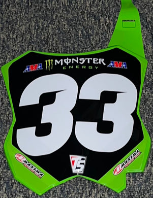 Austin Forkner #33 Pro Circuit Kawasaki Replica Front Number Plate