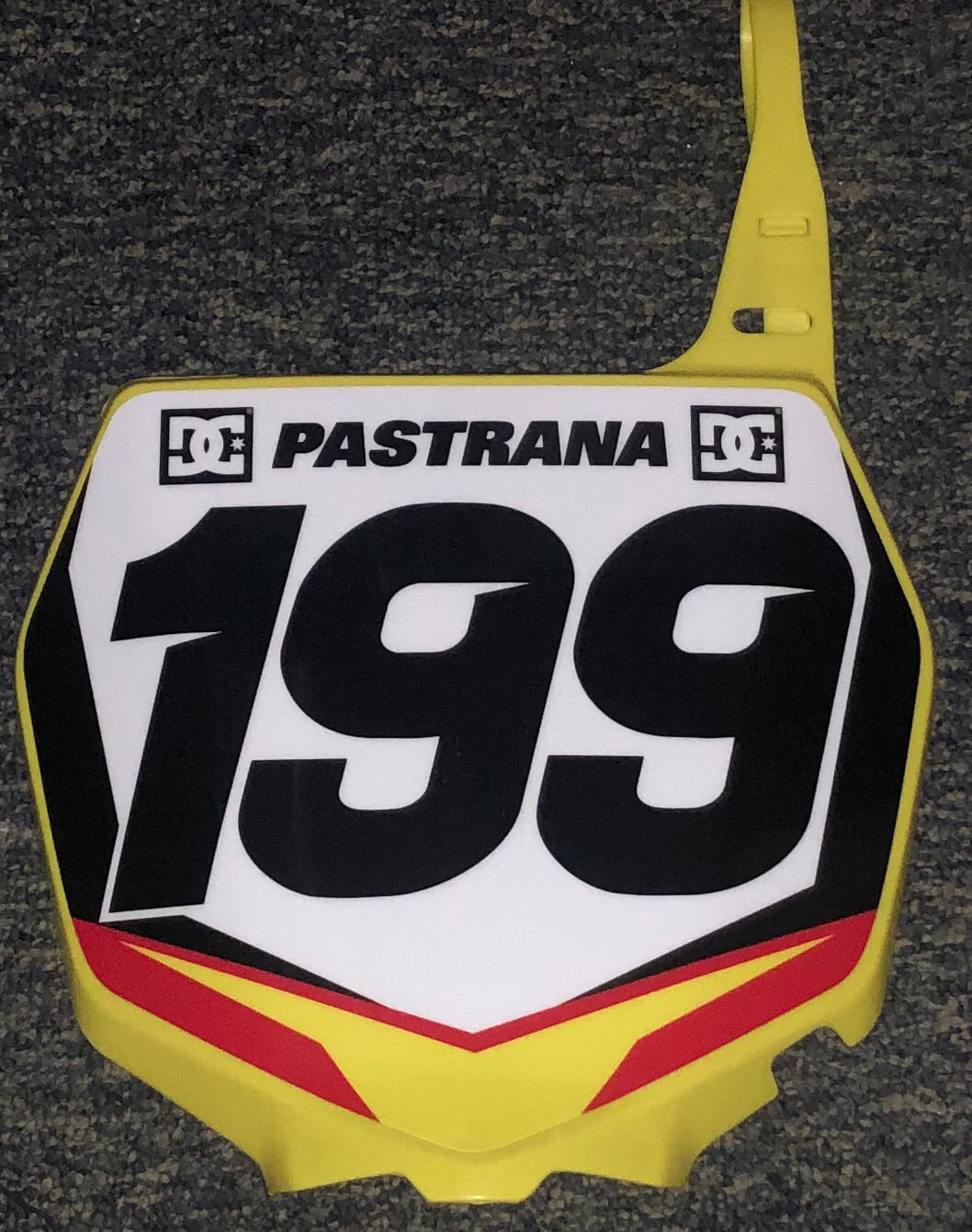 Travis Pastrana #199 Nitro Circus Replica Front Number Plate