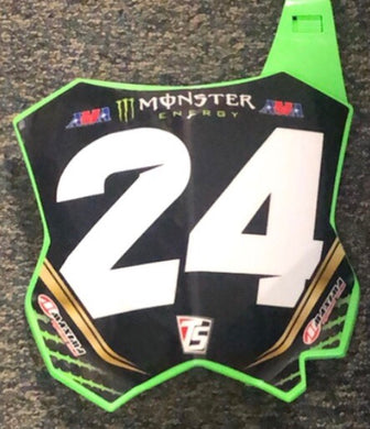 Austin Forkner #24 Pro Circuit Kawasaki Replica Front Number Plate