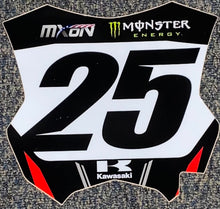 Load image into Gallery viewer, Eli Tomac #25 MXON Replica Front Number Plate Decal  Only - Team USA