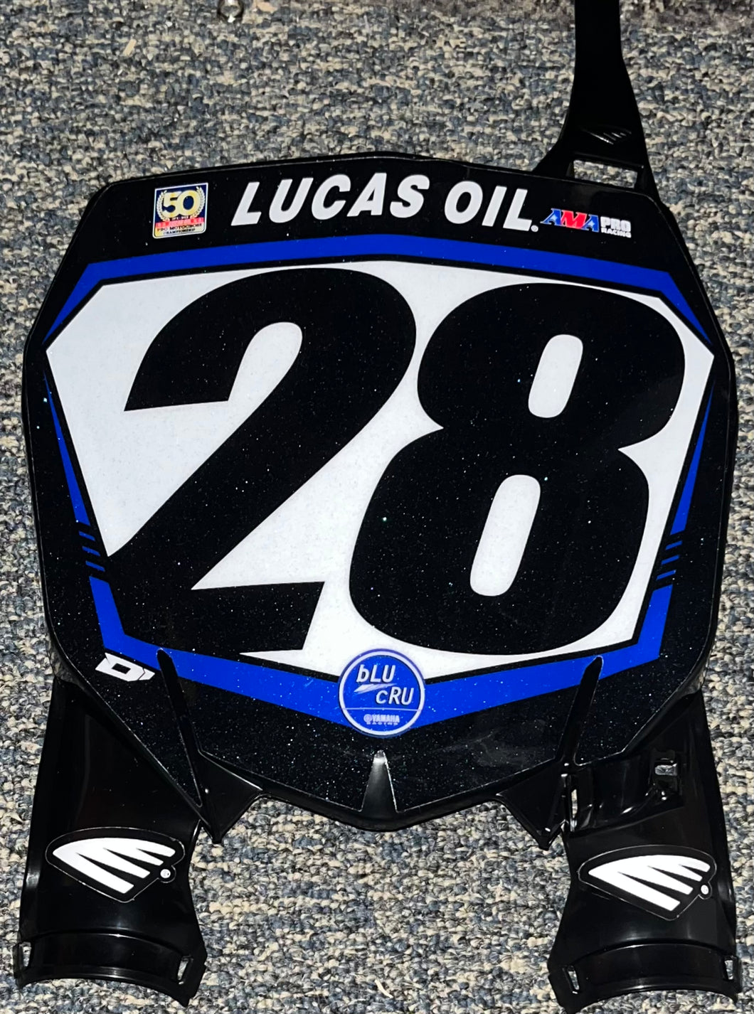 2023 Christian Craig #28 Yamaha Replica Front Number Plate