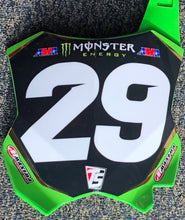 Load image into Gallery viewer, Cameron Mcadoo #29 Pro Circuit Kawasaki Replica Front Number Plate