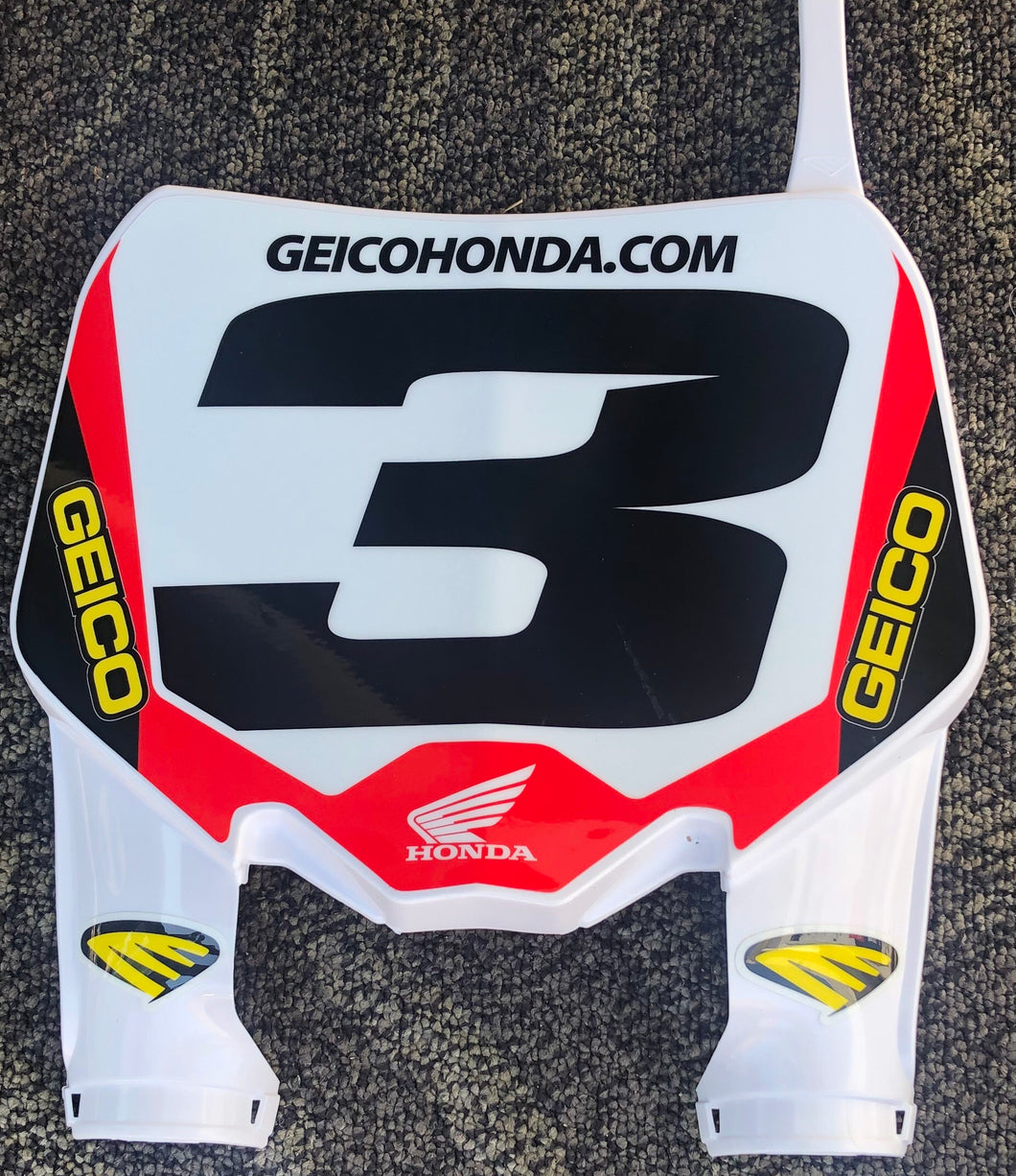 Eli Tomac #3 Geico Honda Replica Front Number plate