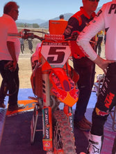 Load image into Gallery viewer, 2023 Ryan Dungey #5 KTM Replica Full Size Front Number Plate Decal Only