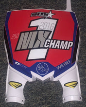 Load image into Gallery viewer, Cooper Webb 2016 MX Champ Replica Front Number plate