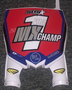 Cooper Webb 2016 MX Champ Replica Front Number plate