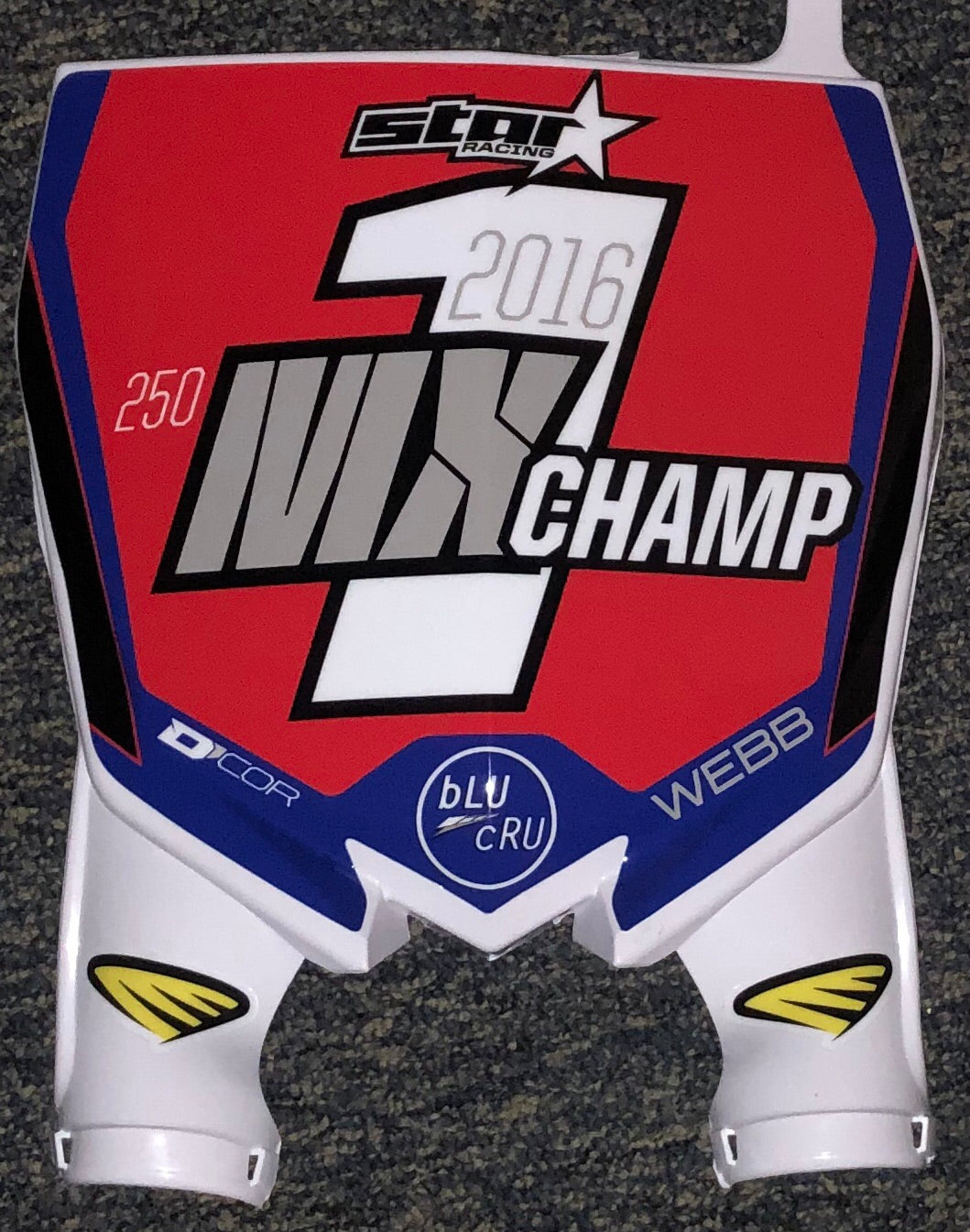 Cooper Webb 2016 MX Champ Replica Front Number plate